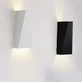 thumbnail image 2 of Toystoory Minimalismo Geometría de doble cabeza 10W LED Luz de pared Lámpara de noche Interior Blanco cálido SMD 5730 AC 85-265V Iluminación navideña Negro Toystoory HA024498-01, 2 of 6
