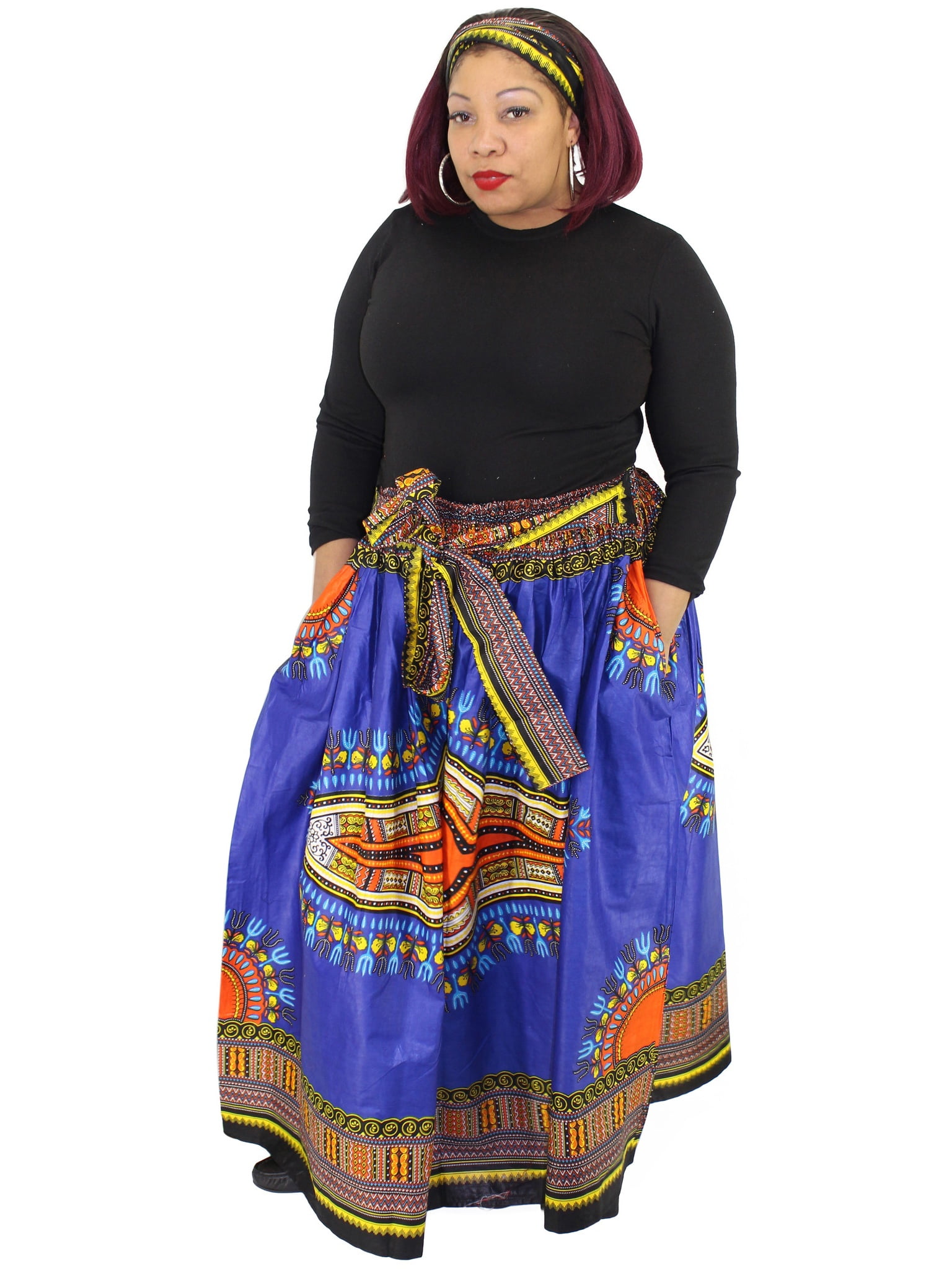 dashiki skirt and headwrap