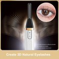 thumbnail image 3 of Electric Heated Eyelash Curler USB Rechargeable Eyelashes Curler with 3 Temperature modes Natural Eye Lash Curling Long Lasting, 3 of 5