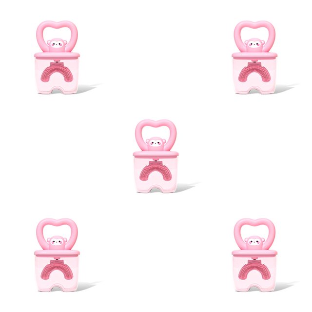 Vogacara Cepillo de Silicona Lovely Handy Animal Shape Inodoro Niños Niñas Cepillo de Inodoro interior Herramienta de limpieza de Type2 NO2 Vogacara CBP196199