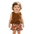 thumbnail image 2 of Angala Outfit for Newborn Girls Tank Top Floral Print Shorts Set Girl Summer Casual Clothes, 2 of 9