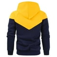 thumbnail image 4 of GigrtiJin Men's Color Block Cotton Hoodies Hooded Long Sleeve Drawstring Pullover Sweatshirt with Pocket Casual Sport Top Sweater, 4 of 5