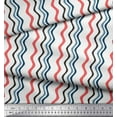 thumbnail image 2 of Soimoi Cotton Poplin Fabric Waves Artistic Decor Fabric Printed Yard 56 Inch Wide, 2 of 3