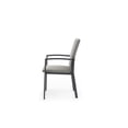 thumbnail image 4 of Whiteline Modern Living Doris Outdoor Dining Armchair Aluminum Matte Dark Grey, 4 of 6