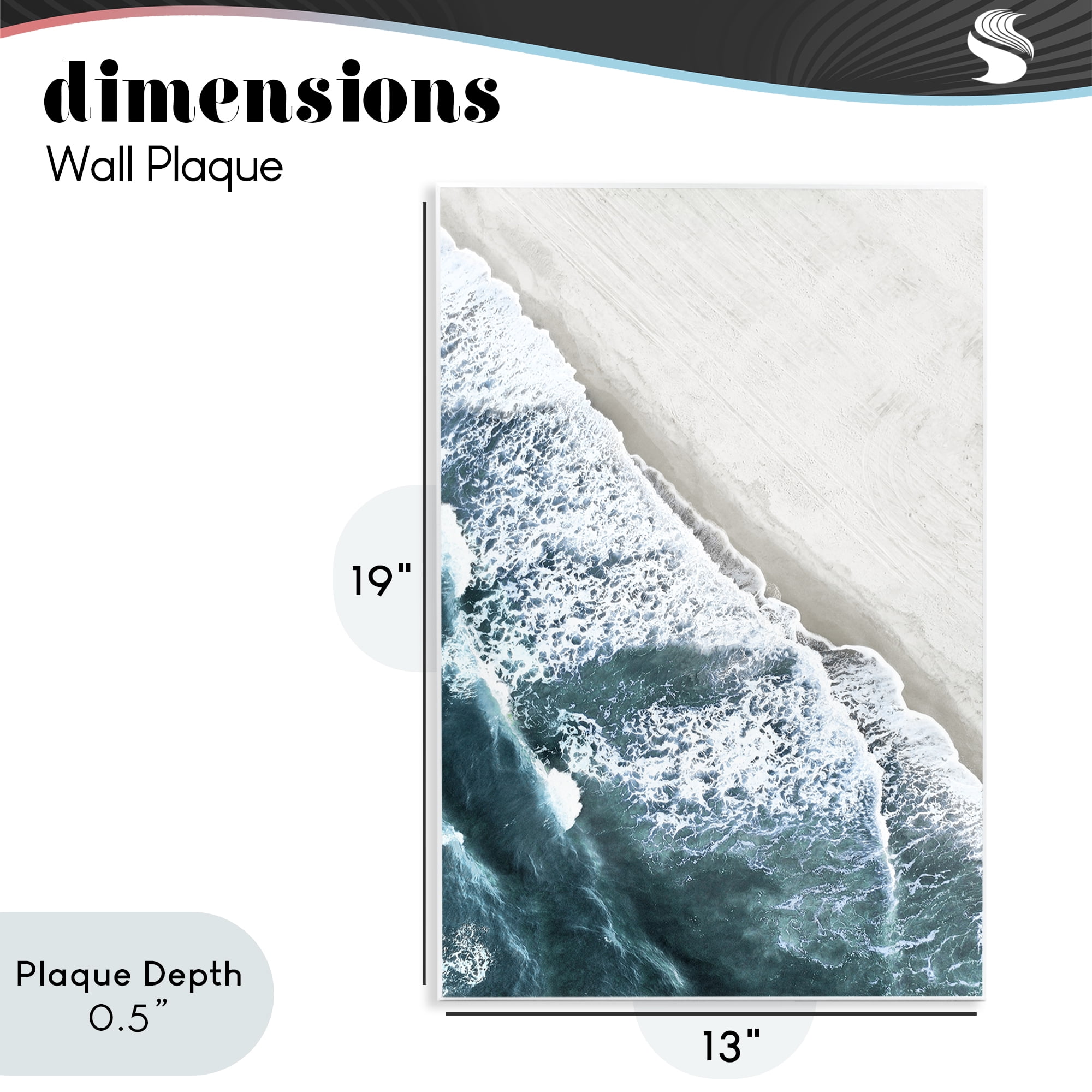Stupell Industries Corolla Beach Breezy Shoreline Wall Plaque Art, design by Natalie Carpentieri