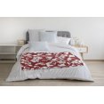 thumbnail image 3 of Simply Daisy Evelyn Fleece Throw Blanket, Ligonberry Red, Oversized Throw, 3 of 4