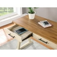 thumbnail image 4 of Jericho Rustic Writing Desk w/ Drawers  in Antique White in Engineered Wood, 4 of 9