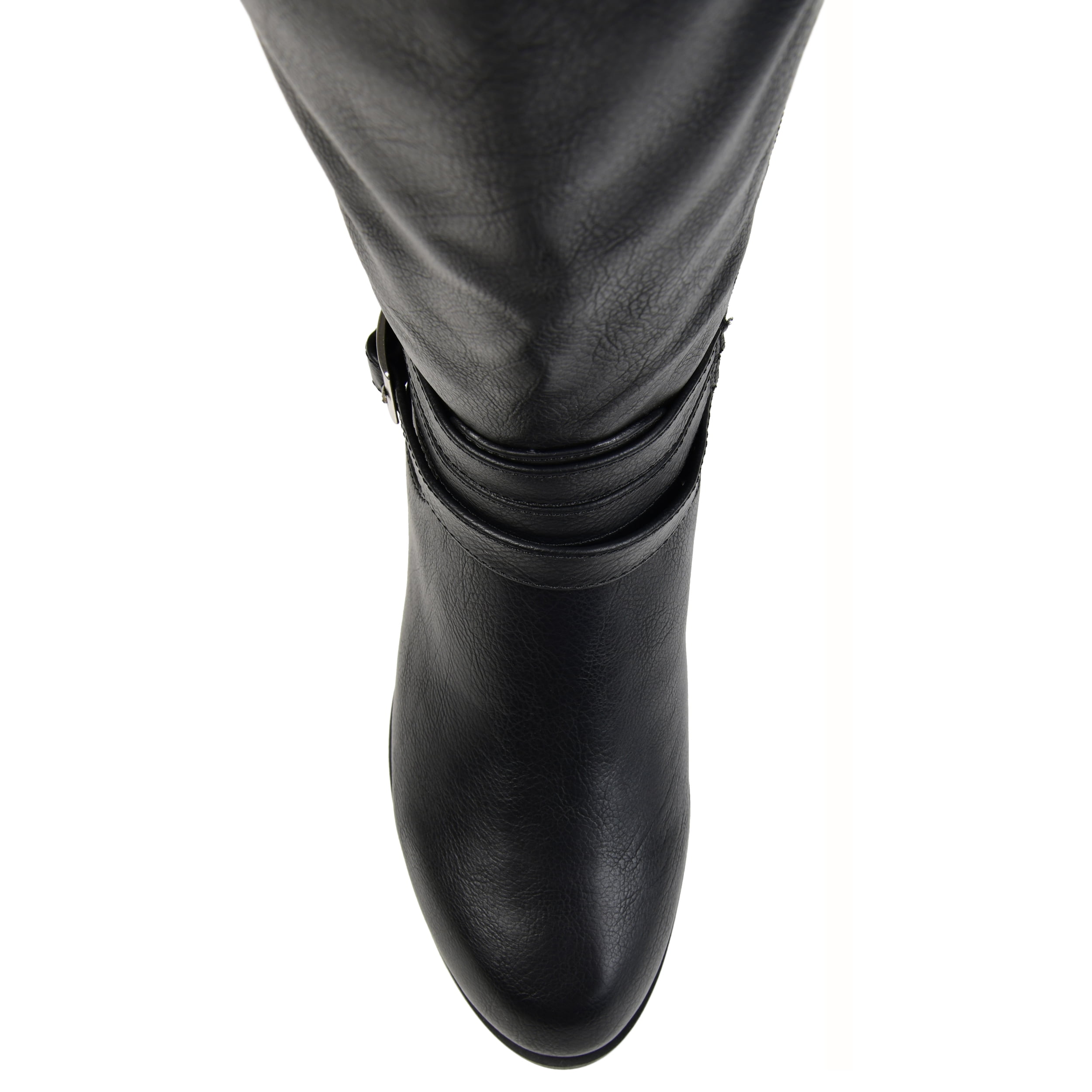 Journee Womens Ivie Stacked Heel Riding Boots, Calf Widths Available