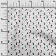 thumbnail image 2 of oneOone Velvet Red Fabric Asian Floral Block Craft Projects Decor Fabric Printed By The Yard 58 Inch Wide, 2 of 4