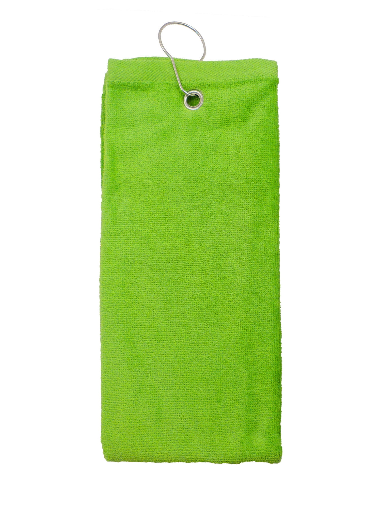 100 Cotton Terry Sports Golf Towel with Grommet and Hook, Lime2101