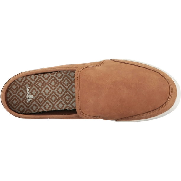 Sanuk Women's Pair O Dice Leather Tobacco Brown Ankle-High Slip-On