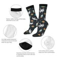 thumbnail image 6 of Goofa Space Printed Men's Crew Socks, Soft Durable Breathable Moisture-Wicking with Odor Control Cotton socks, 6 of 9