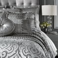 thumbnail image 3 of J. Queen New York Luxembourg Full/Queen Duvet Cover Set in Antique Silver, 3 of 5