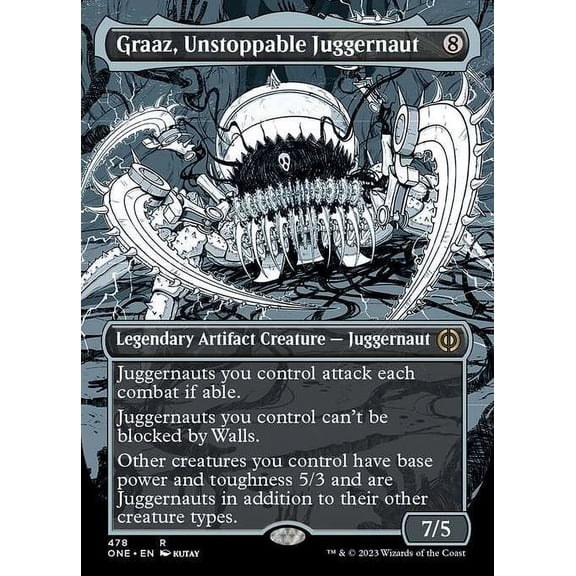 MtG Phyrexia: All Will Be One Rare Graaz, Unstoppable Juggernaut (Compleat Foil) #478