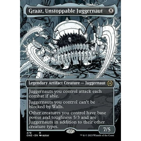 MtG Phyrexia: All Will Be One Rare Graaz, Unstoppable Juggernaut (Compleat Foil) #478