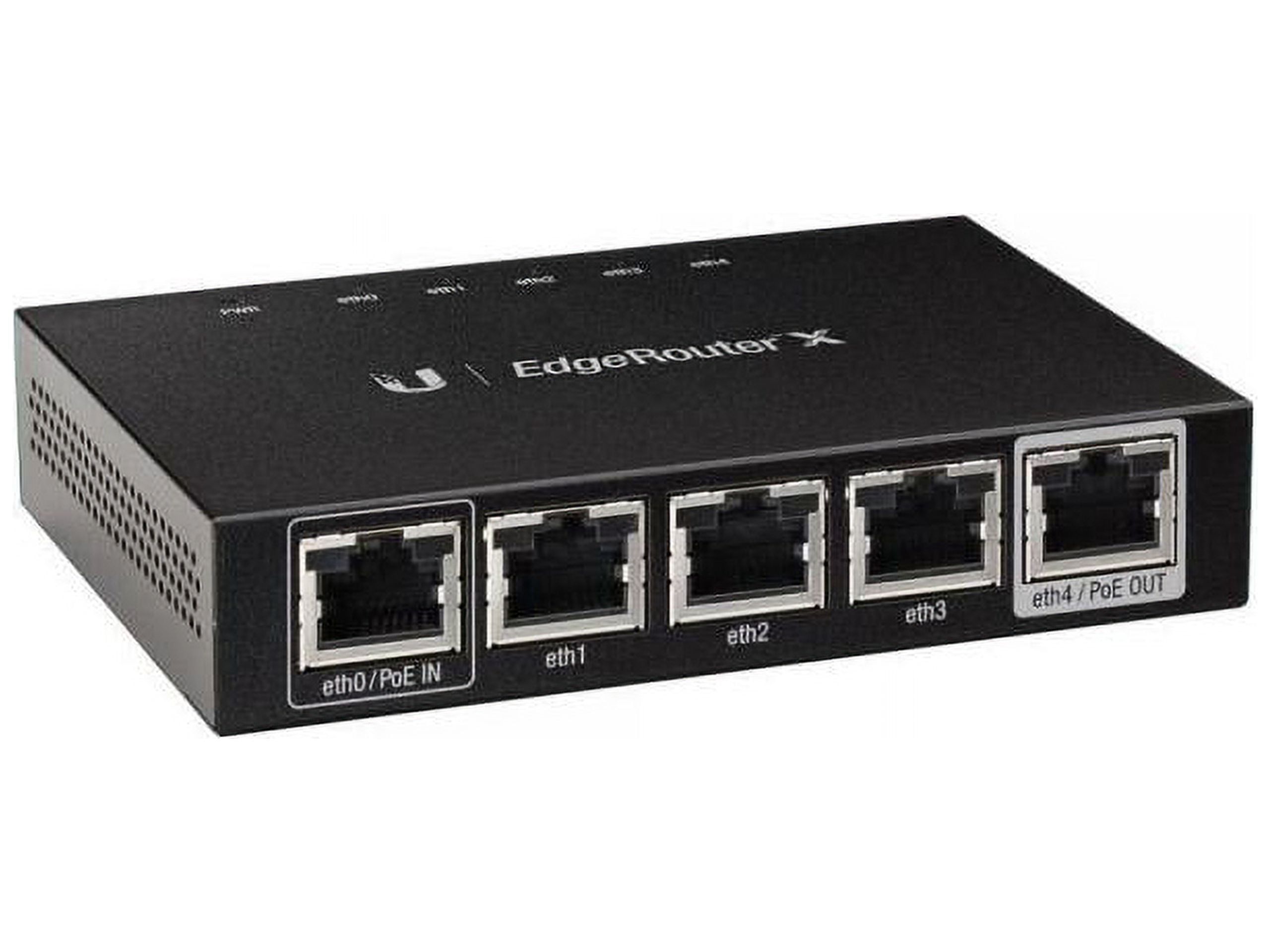 Ubiquiti ER-X-US EdgeRouter X 5-Port Advanced Gigabit Ethernet Routers, 256MB Storage