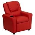thumbnail image 1 of Bowery Hill Fauteuil Inclinable en Similicuir pour Enfants en Rouge, 1 of 5