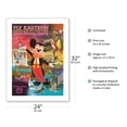 thumbnail image 2 of Walt Disney World - Fly Eastern Air Lines - Orlando Florida - Vintage Airline Travel Poster c.1980 - Bamboo Fine Art 290gsm Paper Print (Unframed) 24x32in, 2 of 4
