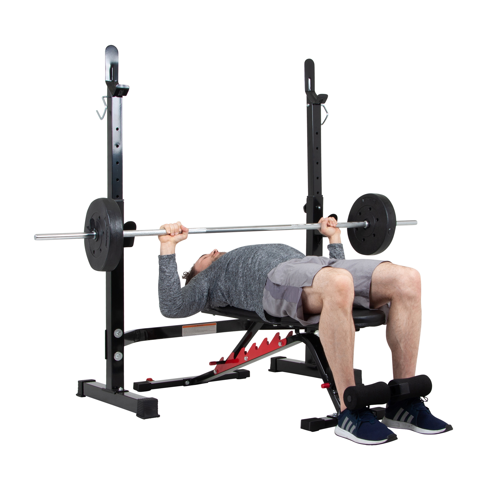 Body Champ BCB3578 Two-Piece Olympic Weight Bench with Adjustable Rack Combo, Max. Weight 300 lbs. - image 3 of 10