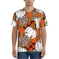 thumbnail image 5 of Easygdp Various Pumpkins Men's Muscle T-Shirt Men's Baseball Short Sleeves, for Gym Workout Athletic with Button - Large, 5 of 9