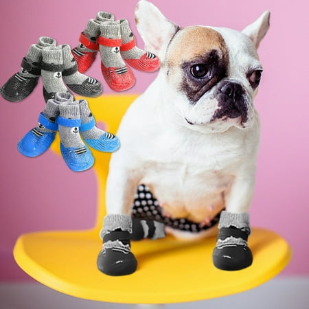 Storewide Discount  Non-Slip Dog Shoes with Plastic Bottom  Outdoor Sports Footwear for Dogs  Breathable Durable Pet Boots for Small Medium Dogs  Anti-Skid Paw Protector Footwear  Daily Use Item