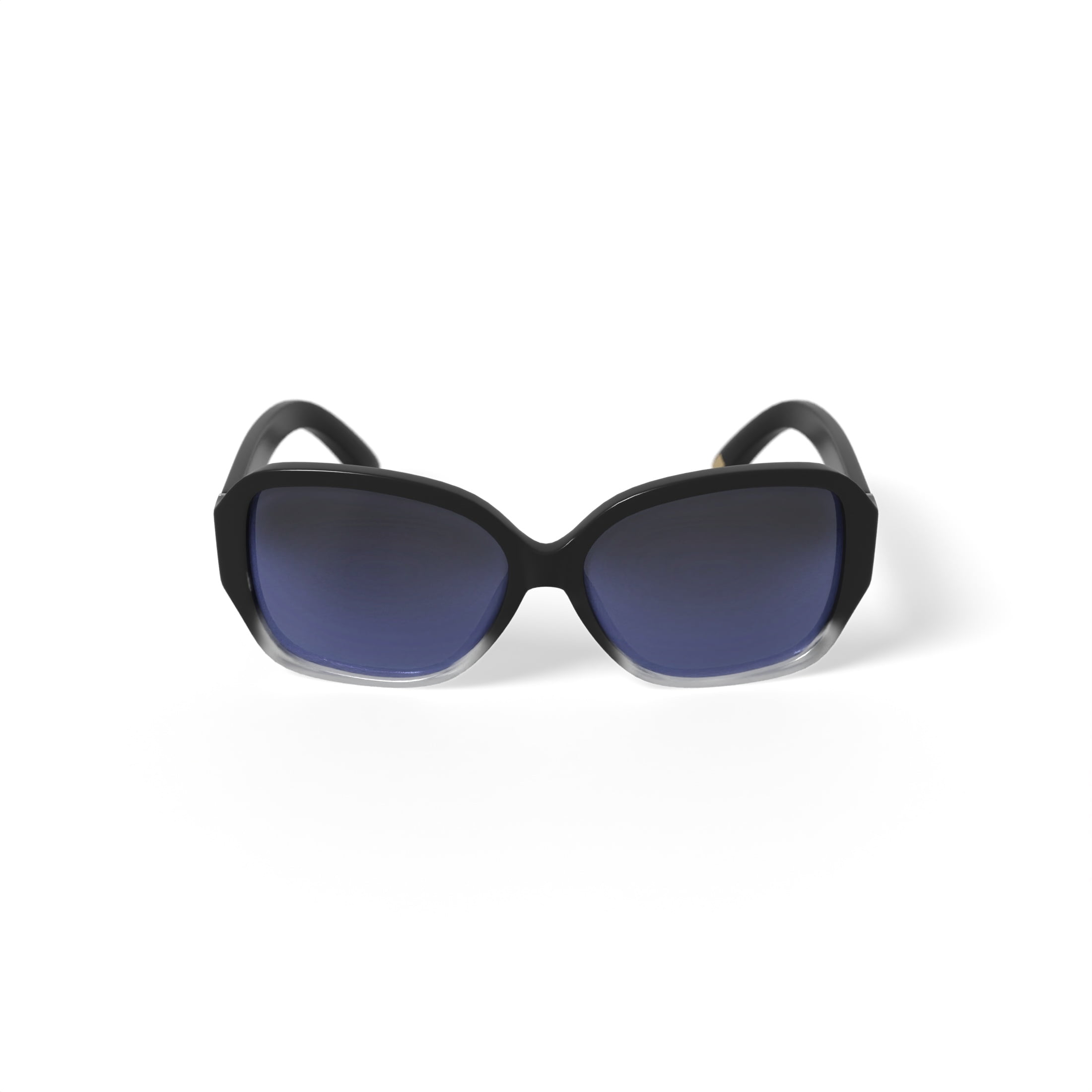 Solvari Women’s Rx-able Fashion Sunglasses, Bonita - Black, Square, Plastic, 56-14-135, with Case
