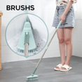 thumbnail image 2 of Tile Floor Scrub Brush Triangular & Bendable Design Stiff Bristle Grout and Corner Scrubber, 2 of 6