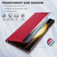 thumbnail image 2 of Phone Case for Samsung Galaxy S23 Plus Case, Smart Clear View Luxury Slim Mirror for S23 Plus Case with Kickstand, Leather Hard PC Flip Shockproof Protective Cover Samsung S23 5G Plus Case, 2 of 14