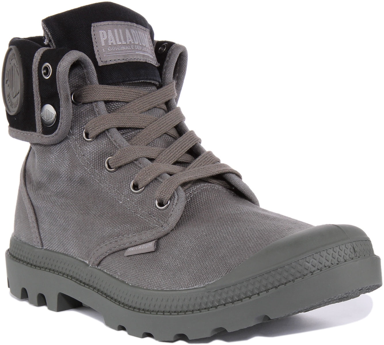Palladium Gray Canvas Boots PAMPA HI – Palladium US main image 3