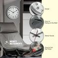 thumbnail image 6 of Infinity Instruments Obsidian 14" Business Clock, Silver, 6 of 7