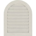 thumbnail image 5 of 18"W x 20"H Round Top Gable Vent (23"W x 25"H Frame Size): Primed, Non-Functional, Smooth Western Red Cedar Gable Vent w/ Decorative Face Frame, 5 of 13