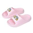 thumbnail image 3 of BXJX Girls Slide Sandals, Cute Open Toe Soft Sole Slip-Resistant Kids House Slippers Pink Size 1(Big Kids), 3 of 8