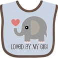 thumbnail image 3 of Inktastic Loved by My Gigi Grandma Boys or Girls Baby Bib, 3 of 4