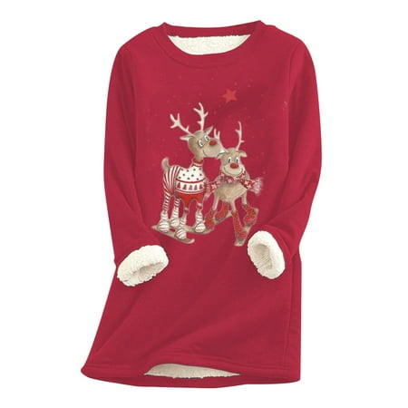 

CAICJ98 Christmas Satin Pajamas Women Drawstring Hoodies Women Raglan Sweatshirt Round Neck Colorblock Tops Autumn Fall Winter Hoodie Red L