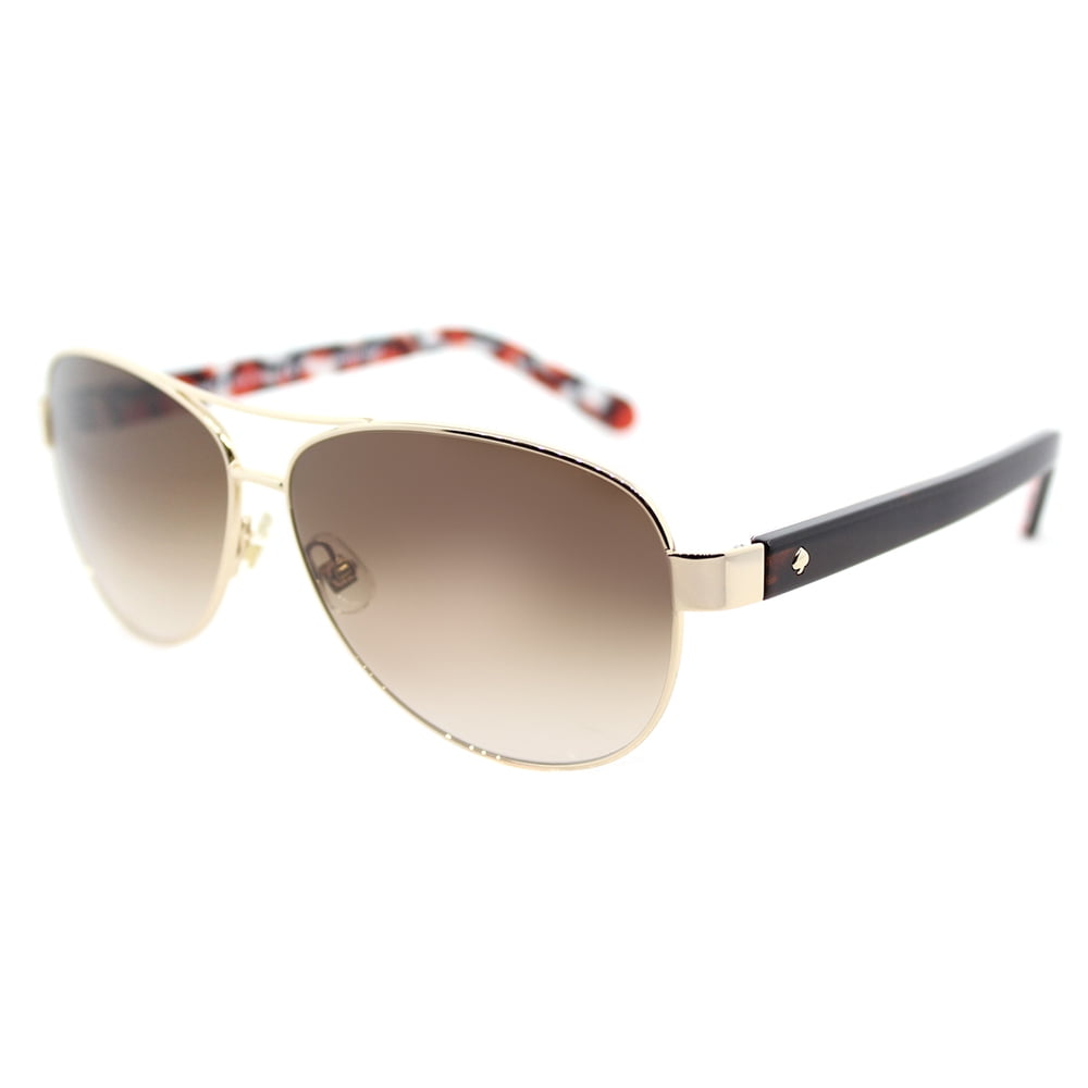 Kate Spade Dalia2/S Metal Womens Aviator Sunglasses Gold Dots 58mm