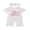 White-Bow, variant on Preemie Baby Girl Summer Clothes Baby Girl Newborn Hospital Going Home Outfits Waffled Romper I'm New Here Letter Bow Embroidery Short Sleeve Jumpsuit and Headband Set