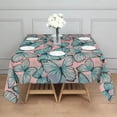 thumbnail image 3 of Blue Butterfly Pink Background Pattern Square Tablecloth,Waterproof Square Table Cover,Wipeable Spillproof Washable Table Cover for Home Kitchen Party Decor 42"X42"(107x107cm), 3 of 6