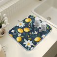 thumbnail image 4 of Yayeee Dish Drying Mat for Kitchen Counter 18" x 24" Microfiber Super Absorbent Coffee Decorative Pad, Lemon Flowers, 4 of 9