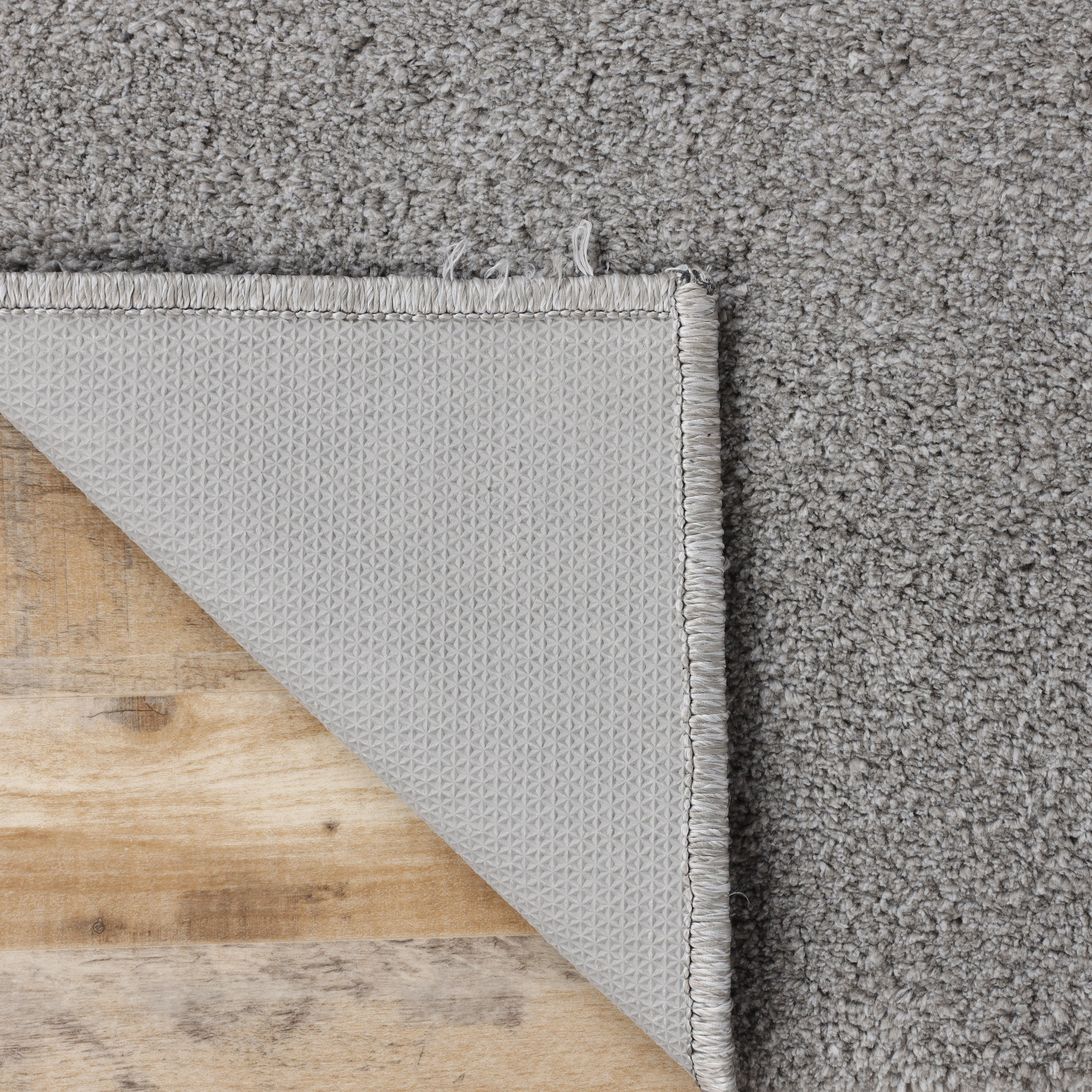 Superior California Shag Non-Slip Indoor Area Rug, 2' 7" x 8', Silver