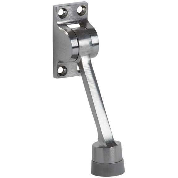 National Hardware Spb5878 4-3/4" Door Mounted Kick Door Stop - Chrome