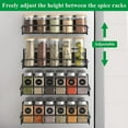 thumbnail image 3 of 4PCS Magnetic Spice Rack Organizer for Refrigerator and Oven, Metal Fridge Shelf for Kitchen, Black, 3 of 7