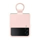 thumbnail image 1 of Funda para teléfono Samsung con anillo de silicona para Galaxy Z Flip 4, color rosa, 1 of 6