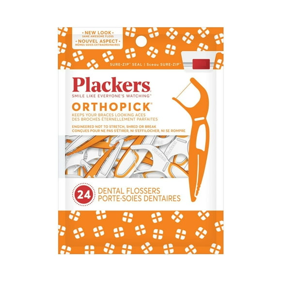 Plackers Orthopick Dental Floss, 24ct, 302752518