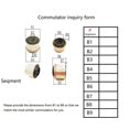 thumbnail image 2 of 1PC 10.4x 4x 11.6（12) mm 8P Teeth Copper Hook Type Electrical Motor Commutator, 2 of 8
