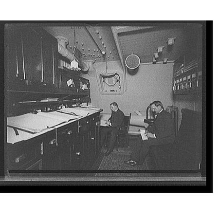 Historic Print, U.S.S. Brooklyn pay office, 16" x 20"