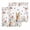 White, variant on Easter Kitchen Dish Towels for Drying Dishes Set of 2, Spring Flowers Wreath Rabbit Budding Florals Waffle Weave Microfiber Hand Tea Bathroom Towels Quick Dry & Absorbent Towel 12x12