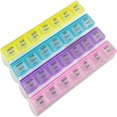 thumbnail image 1 of EIGTHTAIL Weekly Pill Organizer  4-Times-a-Day  BPA-Free Plastic Container, 1 of 9