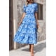 thumbnail image 5 of Vestido Floral Boho Midi con Mangas Abullonadas Azul - Talla L PRETTYGARDEN, 5 of 7