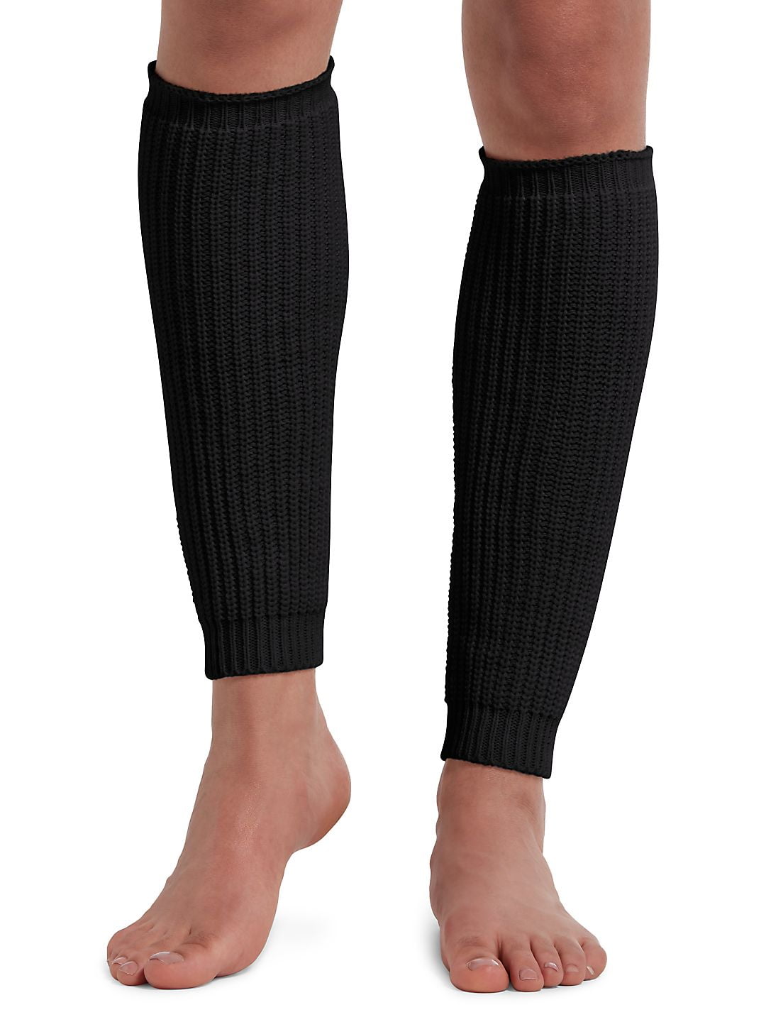 Hugo Boss Women's Ribbed Leg Warmers Socks Black Size 711