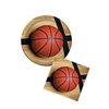 Sports Fanatic Basketball Bundle 9" Plates (16) Lunch Napkins (16)